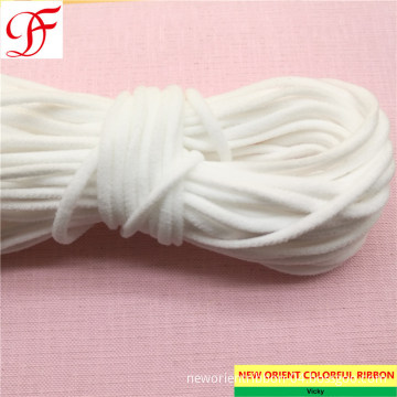 Factory White Medical Face Mask 3mm 5mm Elastic Rope Spandex Earloop for KN95/N95/Respirator/Face Mask/FFP2 Mask/3 Layers Disposable Mask/Surgical Mask/Medical